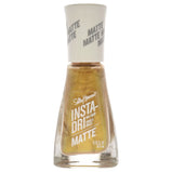 Insta-Dri Nail Color Matte - 018 Gold Rush by Sally Hansen for Women - 0.31 oz Nail Polish