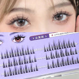 3D Faux Mink Lashes Tapered Natural Long False Eyelashes Individual Eyelash Natural Thick Lashes Eyelash Extension for Makeup