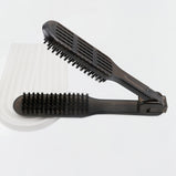 Double-Sided Hair Straightener Comb; Hairbrush Hair Comb Straightening Clamp; Hair Detangling Brush With Handle; For Hair Styling