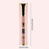 Fully Automatic Hair Curler Multifunctional Rechargeable Hair Curler Travel Home Portable Carry-on Wireless Curling Stick
