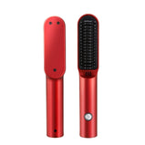 Negative Ionic Hair Straightener Comb Hair Straightener Comb And Curler 2 In 1 Anti Scald With LED Screen