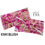 Face Mask Made in USA, Ships Today, 2-Ply Cotton, Kiwi Blush