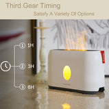 US Warehouse 200ml Flame Humidifier Flame Lights Aroma Diffusers 3D Flame Air Humidifier Ultrasonic Oil Diffuser