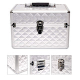 Portable travel makeup box with folded to storage box