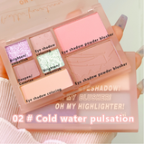 Sun warm seven color integrated plate eyeshadow plate