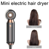 Leafless Hair Dryer 800w Fan 2 Speed Electric Negative Ionic Blower Portable Hair Dressing Dryer Salon 2 Gears Best Gift