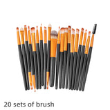 20pcs Makeup Brushes Tool Set Cosmetic Powder Eye Shadow Foundation Blush Blending Beauty Make Up Brush