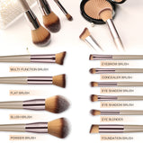 10pcs Set Makeup Brushes Tool Set Cosmetic Powder Eye Shadow Foundation Blush Blending Beauty Maquiagem Beauty Kit for Party