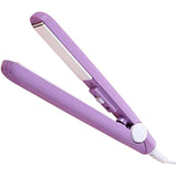 2023 Mini Hair Curler; Werdeny Ceramic Mini Hair Curler for Short Hair; 2 in 1 Mini Ceramic Curler and Hair Straightener; Mini Curling Iron 1/2 Inch Barrel Short Hair (Purple)