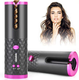 LED Screen Electric Automatic Curling Iron 3000mAh Mini Portable Thermostatic Curling Iron Three Levels Different Volume Electric Curling Iron For Travel And Home Use