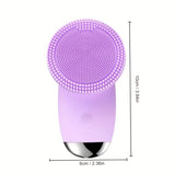 CONESN Electric Facial Cleansing Brush,Silicone Facial Cleansing Brush, Electric Silicone Face Brush, Sonic Facial Cleansing Brush For Makeup Remover