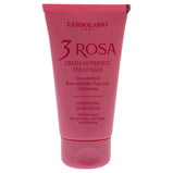 3 Rosa Nourishing Hand Cream by LErbolario for Unisex - 2.5 oz Cream