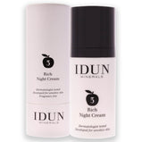 Rich Night Cream by Idun Minerals for Unisex - 1.69 oz Cream