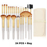 24Pcs Makeup Brushes Set Cosmetics Foundation Blush Kit Powder Eyeshadow Tool Kabuki Blending Make Up Pinceles De Maquillaje