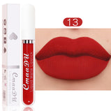 18 Color Optional Matte Velvet Lipstick Vivid Colour Non-Stick Cup Long Lasting Lip Glosses for Women Girl SK88