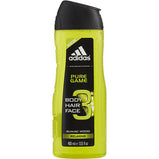 ADIDAS PURE GAME by Adidas BODY, HAIR & FACE SHOWER GEL 13.5 OZ (DEVELOPED WITH ATHLETES)