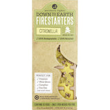 CITRONELLA FIRESTARTERS by DOWN TO EARTH FIRESTARTERS FRAGRANCED COLORED WAX COMBINED WITH RECYCLED AND RENEWABLE MATERIAL. BOX CONTAINS 10X1.8 OZ EACH TEARAWAY PODS