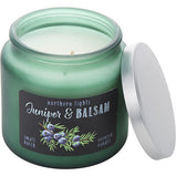 JUNIPER & BALSAM by Northern Lights FROSTED ESSENTIAL JAR 14 OZ