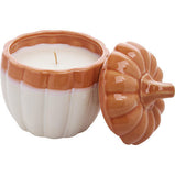 WHITE PUMPKIN by Northern Lights CERAMIC PUMPKIN CANDLE 12 OZ