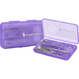 NAIL CLIPPER SET by 4 PIECE SET WITH NAIL CLIPPER & TWEEZERS & CUTICLE SCISSORS & CUTICLE PUSHER IN A COMPACT CASE