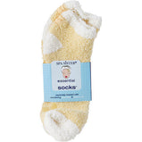 SPA ACCESSORIES by Spa Accessories ESSENTIAL MOIST SOCKS WITH JOJOBA & LAVENDER OILS (YELLOW)