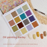 16-Color Painting Gel Nail Polish Palette DIY Solid Cream Manicure Pigment Semi Permanent Nail Salon Varnish Painted Nail Art
