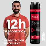 ABOVE Feel Free Zero - 12 Hours Deodorant - Dry Spray for Men - Sensual and Floriental Fragrance - Notes of Jasmine - Protects Against Sweat and Body Odor - Alcohol and Cruelty Free - 3.17 oz