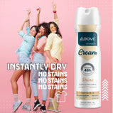 ABOVE Cream Shine - 48 Hours Antiperspirant Deodorant Spray for Woman - Notes of Pear, Grapefruit, and Raspberry - Protects Against Sweat and Body Odor - Moisturizes - Alcohol Free - 3.17 oz