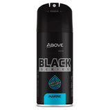 ABOVE Black Series Marine - Antiperspirant Deodorant Spray - Woody Fragrance - Notes of Tangerine, Mint, and Violet Leaves - Control Underarm Wetness - Leaves You Dry All Day - No Stains - 2.12 oz