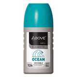 ABOVE Ocean - 72 Hour Elements Antiperspirant Roll-On Deodorant for Men - Notes of Lemon, Bergamot, and Lavender - Protects Against Sweat and Body Odor - Stain, Cruelty, and Alcohol Free - 1.7 oz