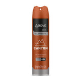 ABOVE Canyon - 48 Hours Antiperspirant Deodorant - Dry Spray for Men - Notes of Bergamot, Lemon and Apricot - Protects Against Sweat and Body Odor - Stain and Cruelty Free - 3.17 oz