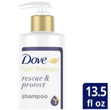 Dove Nourishing Shampoo;  Rescue & Protect Sulfate-Free for Split Ends and Damaged Hair;  13.5 oz