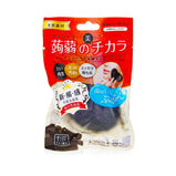 LUCKY TRENDY - Dry Konjac Face Wash & Massage Puff (Bamboo Charcoal) PFD400/ 990303 1pc