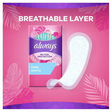 Always Thin Daily Liners for Women Unscented;  20 Ct