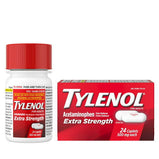 Tylenol Extra Strength Caplets with 500 mg Acetaminophen;  24 Ct